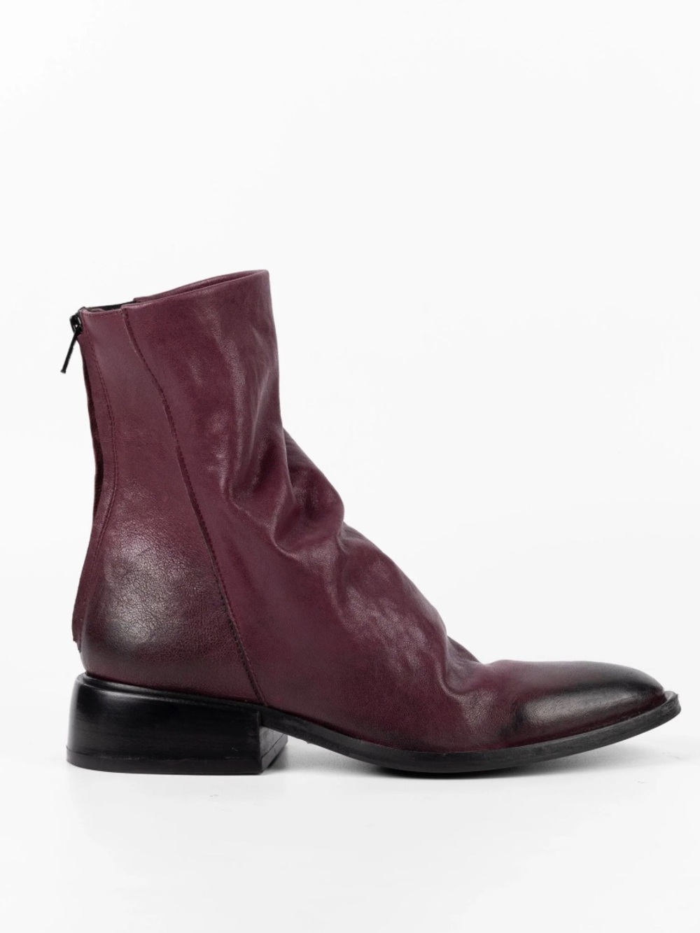 Keith Scarrott Ombré Burgundy Plum Butter Soft Leather Boots NWOB